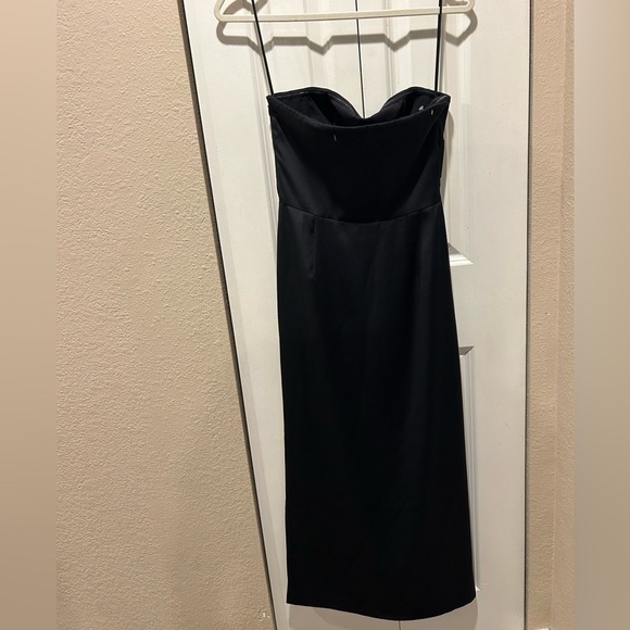 NWT Derek Lam 10 Crosby Harriet Strapless Midi Black Dress , size 4 - Picture 15 of 15